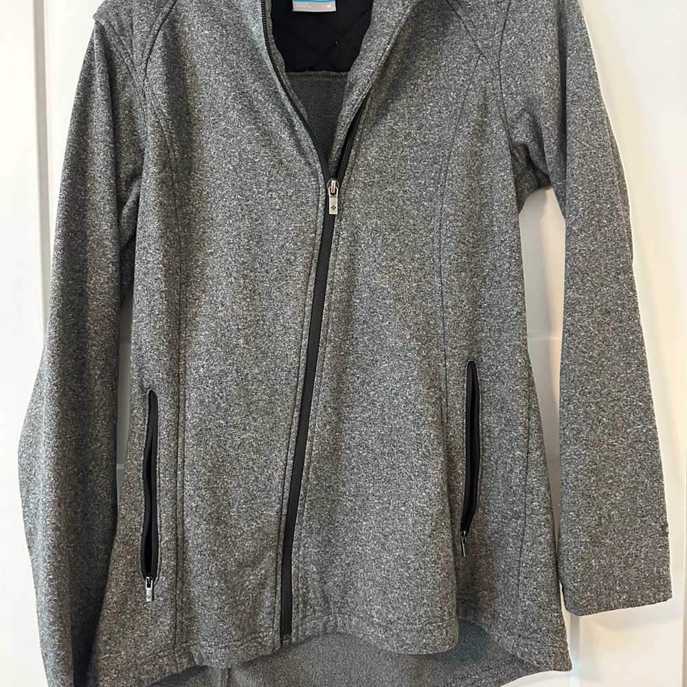 Columbia Heather Gray Fleece Jacket